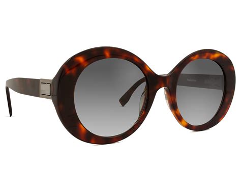 fendi ff 0293 s 086 52 ib dark havana|Fendi Peekaboo Dark Havana Round Ladies Sunglasses .